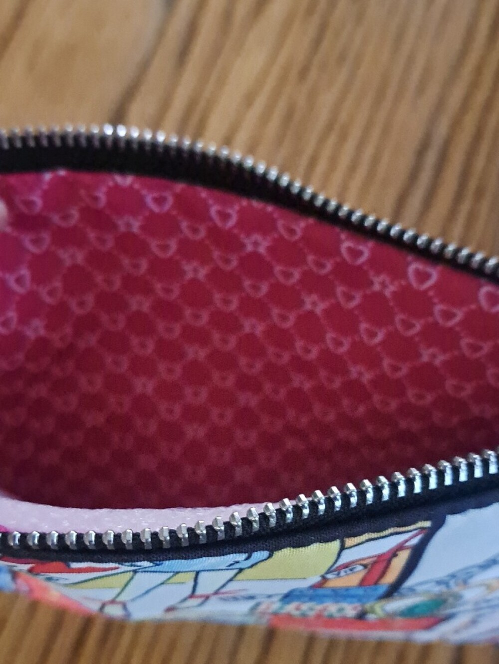Brighton Blue Chain Comic Strip Pattern Purse - Picture 4 of 6